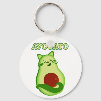 Avocado Keto Kitty Cat Winking bei Ihnen Schlüsselanhänger