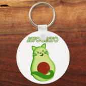 Avocado Keto Kitty Cat Winking bei Ihnen Schlüsselanhänger (Vorderseite)