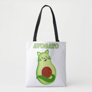 Avocado-Keton-Miezekatze-Katze, die an Ihnen Tasche