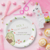 Avocado Kinderdusche, Baby Girl, Niedlicher Avocad Pappteller (Party)
