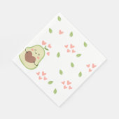 Avocado Kinderdusche, Baby Girl, Niedlicher Avocad Serviette (Ecke)