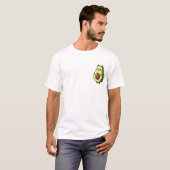 Avocado Kitty Delight – Adorable Cat-Shaped T-Shirt (Vorne ganz)