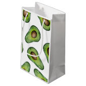 Avocado-kleine Geschenk-Tasche Kleine Geschenktüte (Rückseite Schrägansicht)