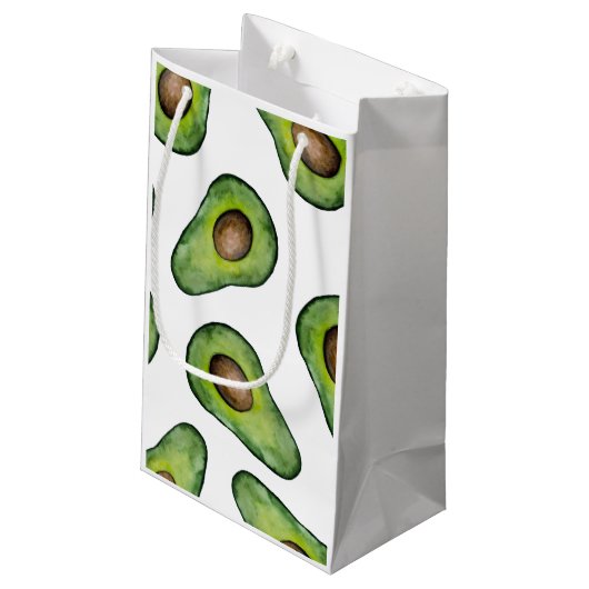 Avocado-kleine Geschenk-Tasche Kleine Geschenktüte (Rückseite Schrägansicht)