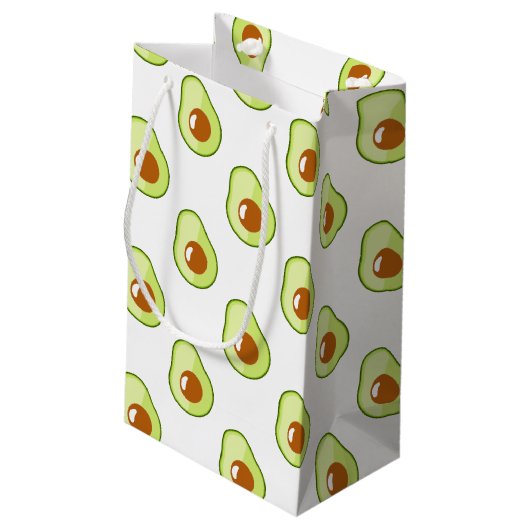 Avocado Kleine Geschenktüte (Rückseite Schrägansicht)