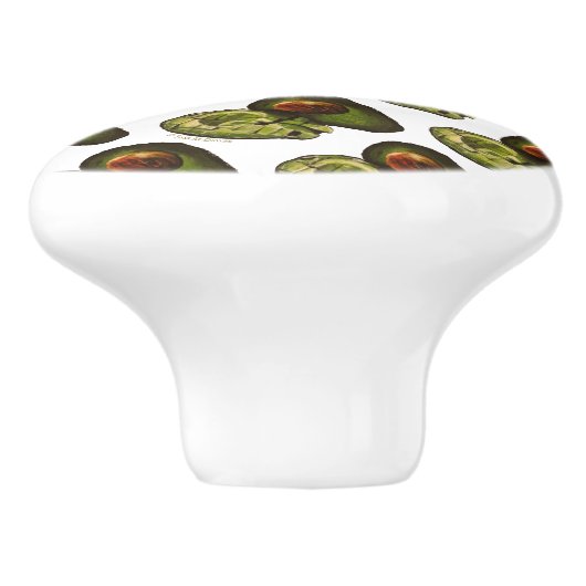 Avocado Knobs Keramikknauf (Seitenansicht)