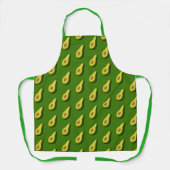 Avocado-Kochschürze - Grünes Grafik-Geschenk nach  Schürze (Vorderseite)