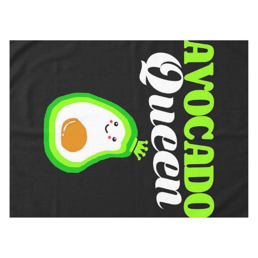 Avocado-Königin | Geschenktücher Tischdecke (Vorderseite (Horizontal))