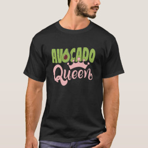 Avocado-Königin Krone Lustiger AVO-Fan Lebensmitte T-Shirt