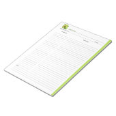 Avocado Kulinarisches Rezept Notepad Notizblock (angewinkelt)