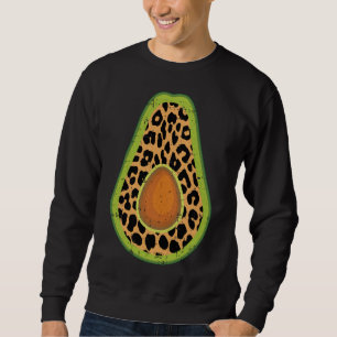 Avocado Leopard Print Cinco De Mayo Frucht mexikan Sweatshirt