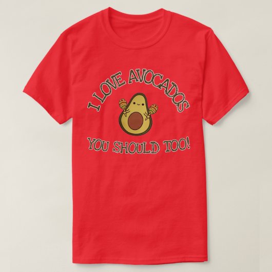 Avocado Liebe 6 T-Shirt (Design vorne)