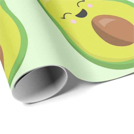 Avocado-Liebe Geschenkpapier (Rolleneckpunkt)