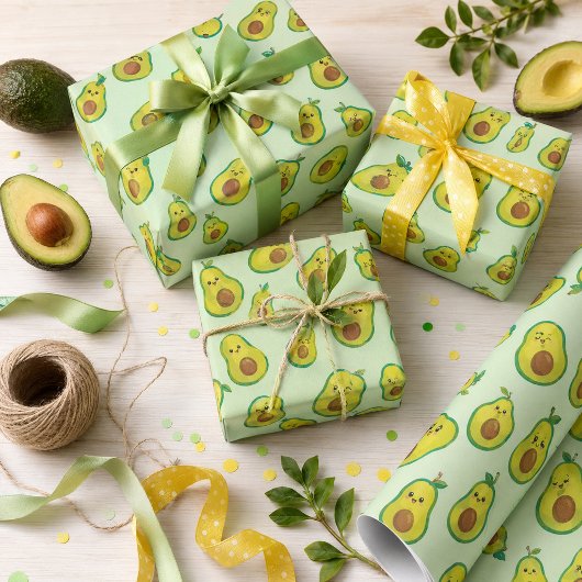 Avocado Liebe Geschenkpapier