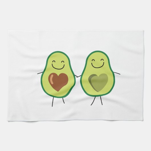 Avocado-Liebe Geschirrtuch (Horizontal)