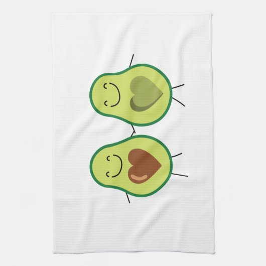 Avocado-Liebe Geschirrtuch (Vertikal)