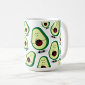Avocado-Liebe-Kaffee-Tasse Kaffeetasse (VorderseiteRechts)