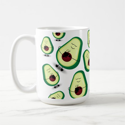 Avocado-Liebe-Kaffee-Tasse Kaffeetasse (Links)