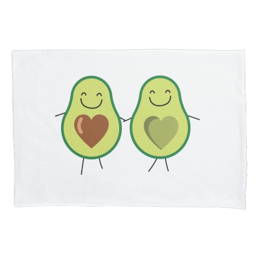 Avocado-Liebe Kissenbezug (Vorderseite)