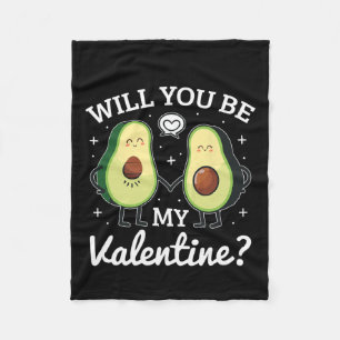 Avocado-Liebe Liebender Valentinstag Fleecedecke