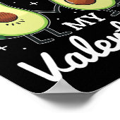 Avocado Liebe Liebender Valentinstag  Poster (Ecke)