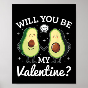 Avocado Liebe Liebender Valentinstag Poster
