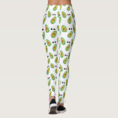 Avocado-Liebe-Muster Leggings (Rückseite)