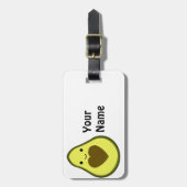 Avocado Liebe Niedlich Avocado mit Herzstück Pit Gepäckanhänger (Vorderseite vertikal)