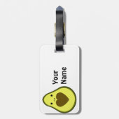 Avocado Liebe Niedlich Avocado mit Herzstück Pit Gepäckanhänger (Rückseite vertikal)