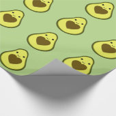 Avocado Liebe Niedlich Avocado mit Herzstück Pit Geschenkpapier (Ecke)