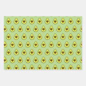 Avocado Liebe Niedlich Avocado mit Herzstück Pit Geschenkpapier Set (Vorderseite 2)