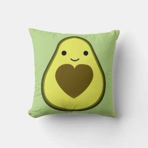 Avocado Liebe Niedlich Avocado mit Herzstück Pit Kissen