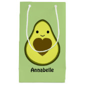 Avocado-Liebe-niedliche Avocado mit einer Herz Kleine Geschenktüte (Vorderseite)