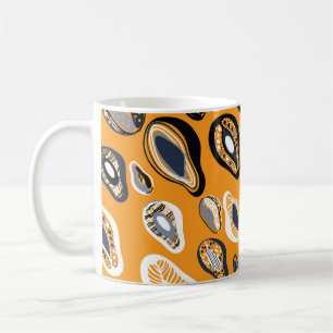 Avocado Liebe: Organischer Vintage-Stil Kaffeetasse