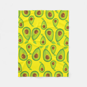 Avocado Liebe Pattern - Leckeres Avocado Lover Fleecedecke