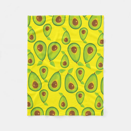 Avocado Liebe Pattern - Leckeres Avocado Lover Fleecedecke (Vorderseite)