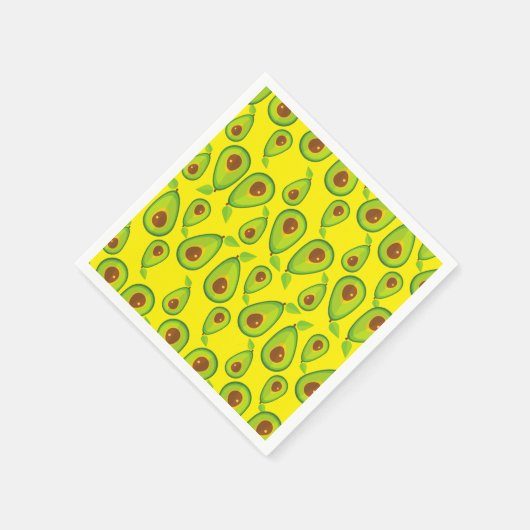 Avocado Liebe Pattern - Leckeres Avocado Lover Serviette (Ecke)