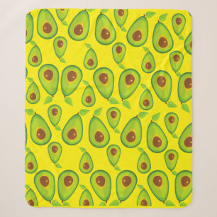 Avocado Liebe Pattern - Leckeres Avocado Lover Sherpadecke