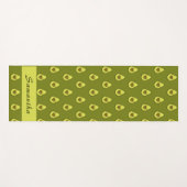 Avocado Liebe Pattern Yogamatte (Vorderseite (Horizontal))