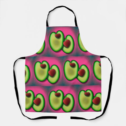 Avocado-Liebe Schürze (Vorderseite)