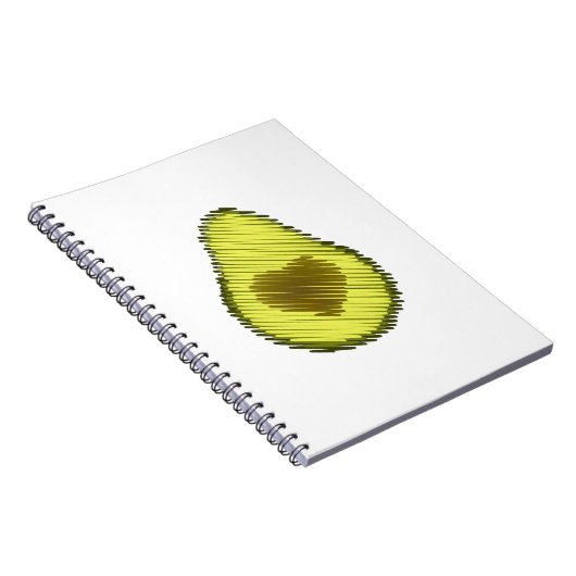 Avocado Liebe Scribble Notizblock (Rechte Seite)
