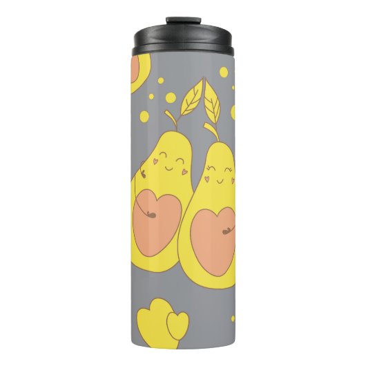 Avocado-Liebe Thermosbecher (Vorderseite)