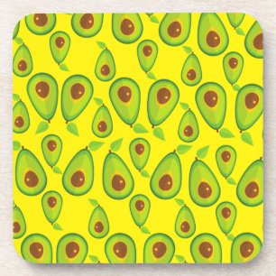Avocado-Liebesmuster - Leckerer Avocado-Fan  Getränkeuntersetzer