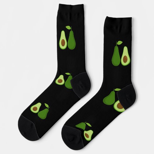Avocado-Liebhaber-Design Thunder_Cove Socken (Linkes Detail)