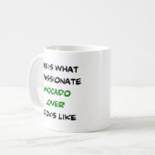 Avocado Liebhaber, leidenschaftlich Kaffeetasse (Vorderseite Links)