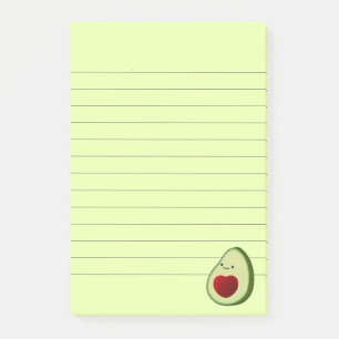 Avocado-Liebhaber Süße Cartoon Post-it Klebezettel