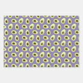 Avocado Lila Geschenkpapier Set (Vorderseite 3)