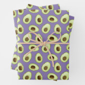 Avocado Lila Geschenkpapier Set (Beispiel)