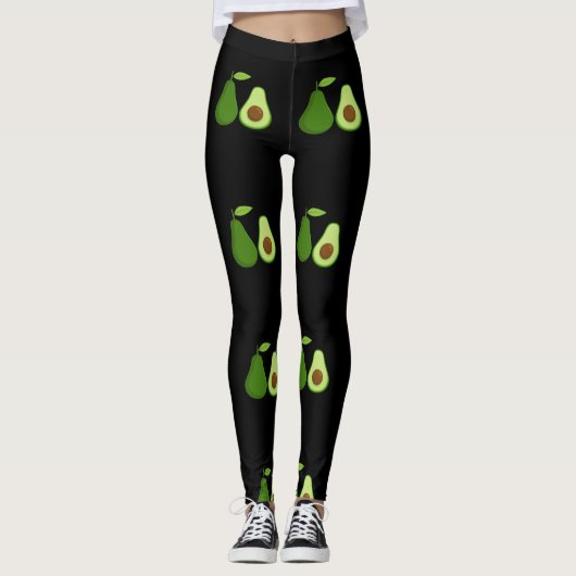 Avocado Lover Design Thunder_Cove Leggings (Vorderseite)