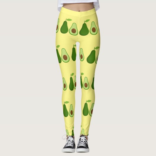 Avocado Lover Design Thunder_Cove Leggings (Vorderseite)